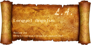Lengyel Angelus névjegykártya